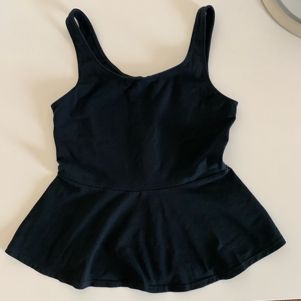 Express black peplum top